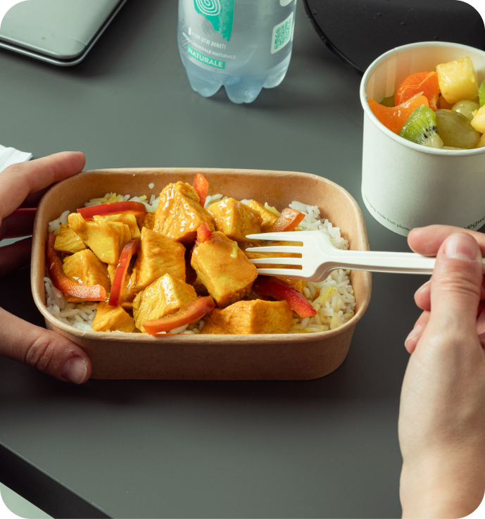 Pollo al curry take-away